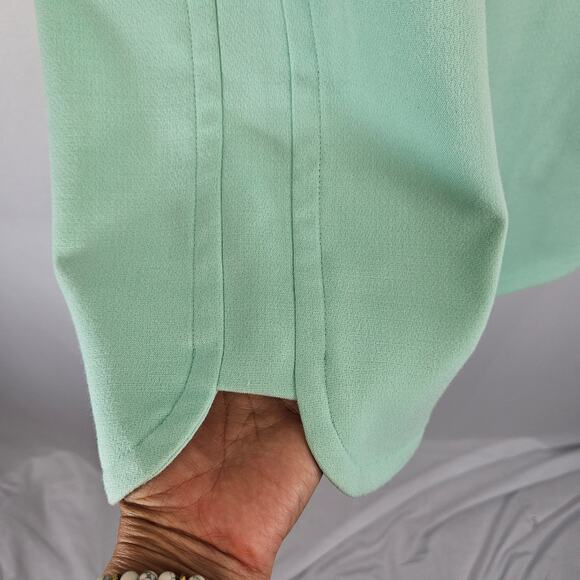 Vince Camuto Mint Green Split Hem Short Sleeve Knee Length Cocktail Dress 10 - Picture 7 of 11